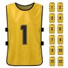 6PCS Kid S Football Pinnies Quick Drying Soccer Jerseys Youth Sports Scrimmage Basketball Team Training Numbered Bibs