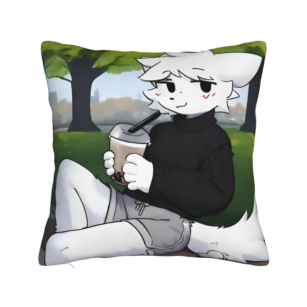 Квадратная наволочка Boykisser Чехол для подушки-кошки Наволочка с молнией на заказ Декоративная наволочка для автомобиля 18"