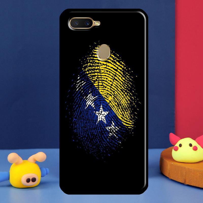 Чехол-флаг Боснии и Герцеговины для Oppo A96 A76 A16 A74 A94 A54 S A57 A77 A58 A78 A98 A5 A9 A91 A15 A17 A52 A72