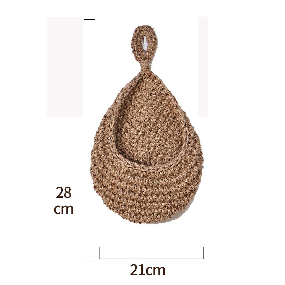 Woven Storage Basket Simulated Rattan Hanging Basket New Fruit Vegetable Basket  Home Decoration