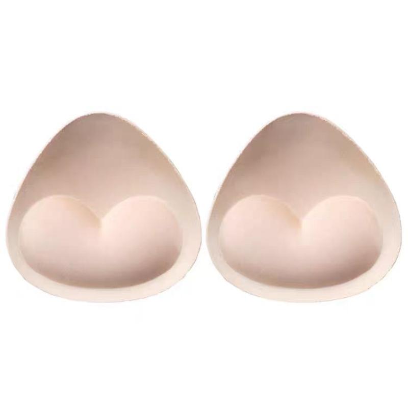 1 Pair Summer Swimsuit Padding Inserts Sponge Foam Bra Pads Women Chest Cups Breast Bra Bikini Inserts Chest Pad 2 Colors