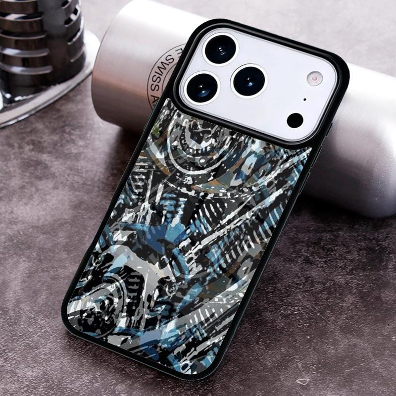 Чехол для телефона Мотоцикл Двигатель Мотоцикл для iPhone 17 16 15 Pro Max Air 14 13 12 11 Plus Ударопрочный Capa Чехол