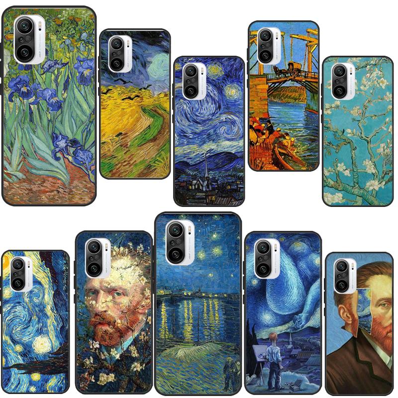 Van Gogh Starry Night Case For Xiaomi 11T 12T Pro 12X 12 13 Lite Cover For POCO X5 X3 X4 F5 Pro F3 F4 GT M5s C40