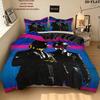 Daft Punk Bedding Quilt Set Quilt Cover Pillowcase Home Decoration Birthday Gift (1 * duvet cover + 2 * pillowcase, without core)