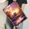 Sunset House By the River Metal Signs City Poster Gaming Room Decoration Custom Tinplate Sign for Wall Art Decoration Retro Home