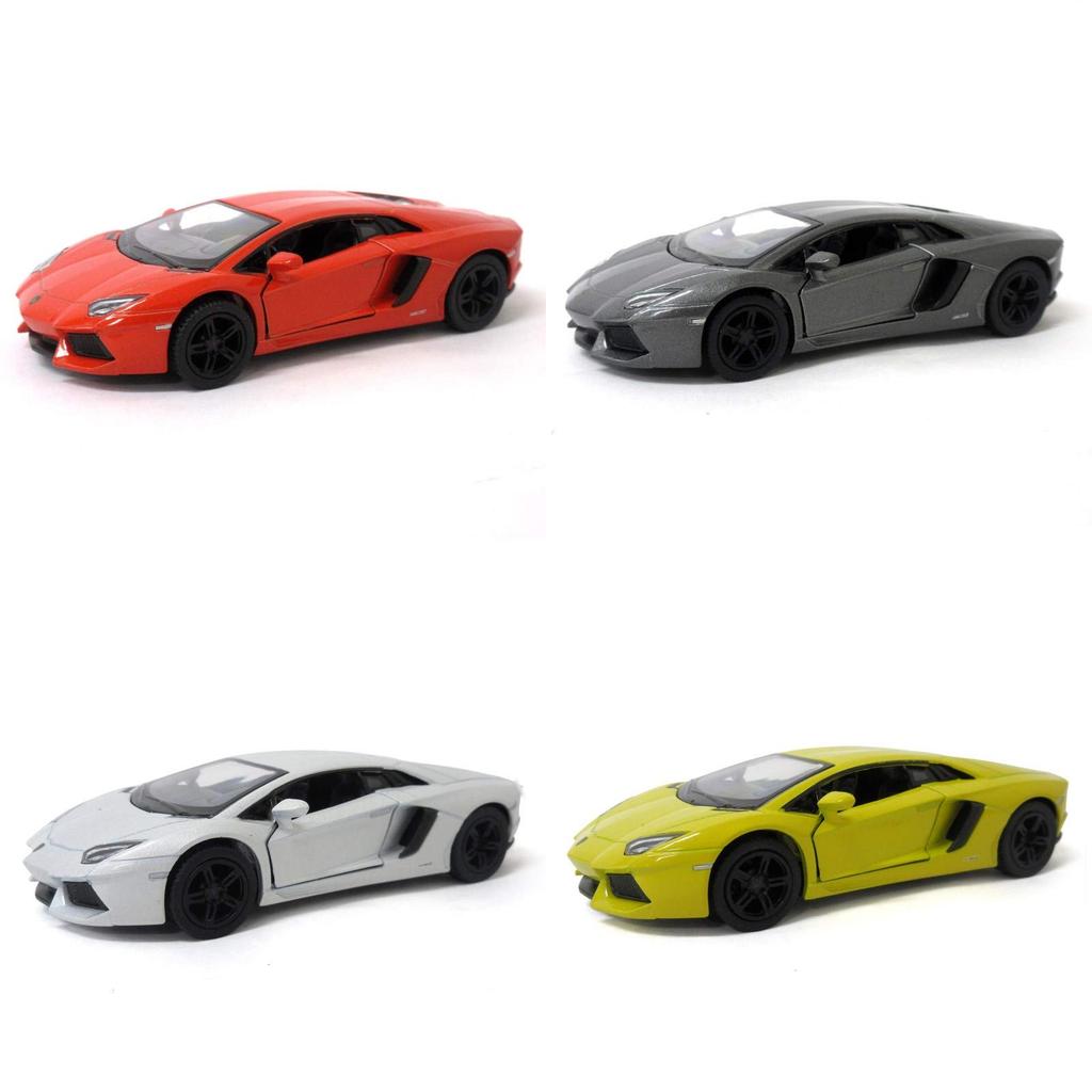 KiNSMART Pullback Mini Car Lamborghini Aventador LP700 4 цвета Ассортимент Коробка из 12 штук 1/38
