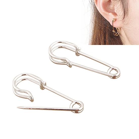 1 пара женских креативных медных шпилек с булавкой для ушей