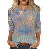 Long Sleeve Shirts For Women Cute Print Graphic Tees Blouses Casual Plus Size Basic Tops Pullover