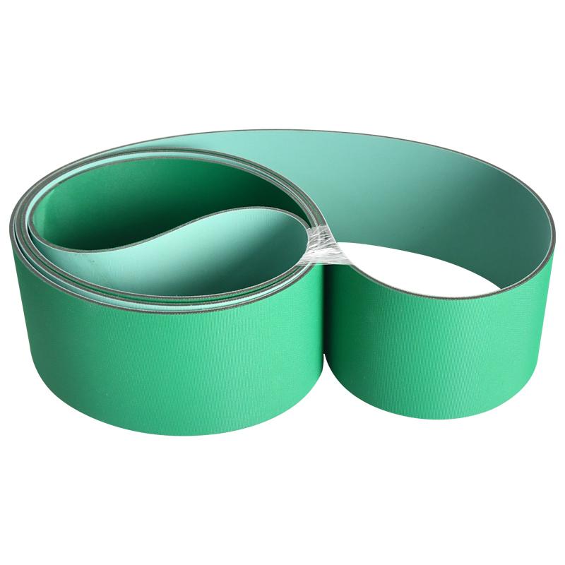 Double-sided Green Rubber Conveyor Belt For Paper Tuber Equipment Straw Machine Wear-resistant Anti-slip Transmission Belts