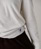 JUNEJUNE SPACE New Logo Basic Turtleneck T-Shirt_White