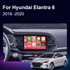 For Hyundai Elantra 6 2018 - 2020 Android 14 Car Radio Multimedia Video Player Navigation GPS Wireless Android Carplay WIFI 4G