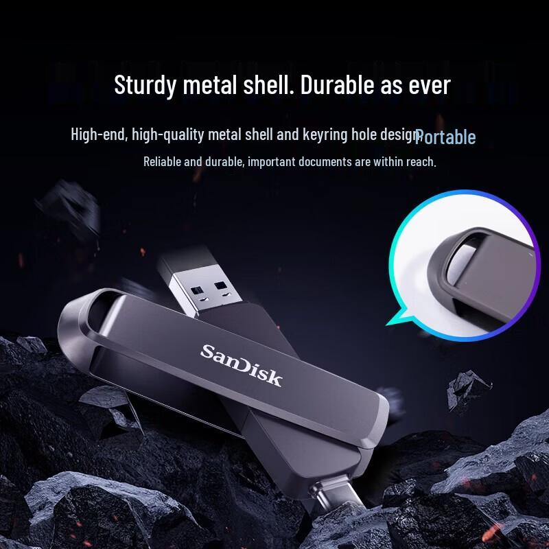 SanDisk 1 ТБ USB 3.2 Type-C Двухдисковый SSD