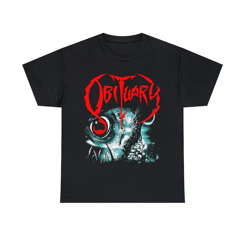 Футболка с некрологом Причина смерти Смертельный металл Винтаж Unleashed Рак Кровопролитие