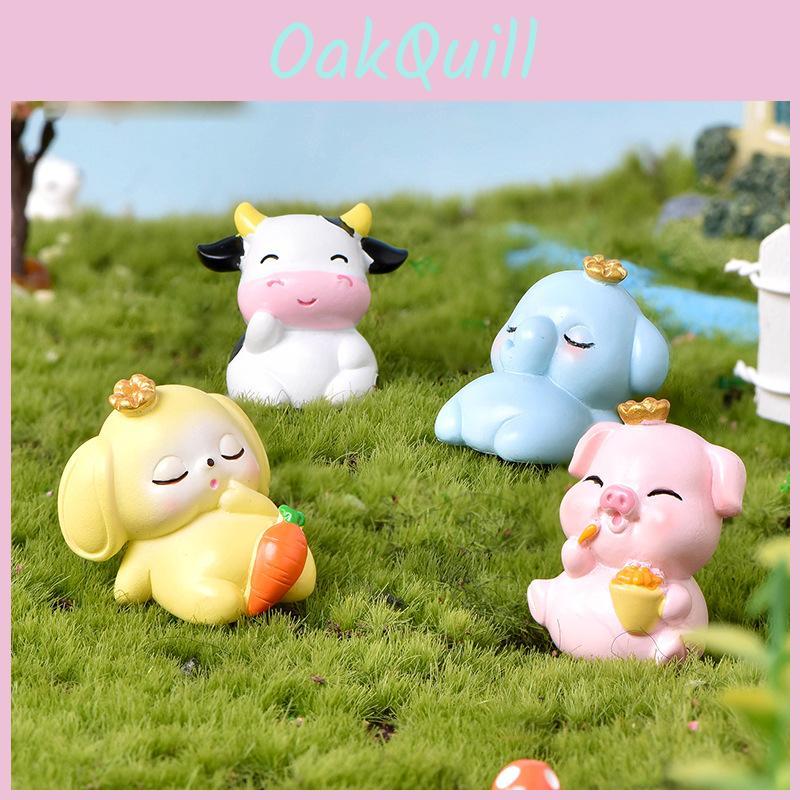 Игривые фигурки животных из смолы для DIY композиций с суккулентами и сказочных садов