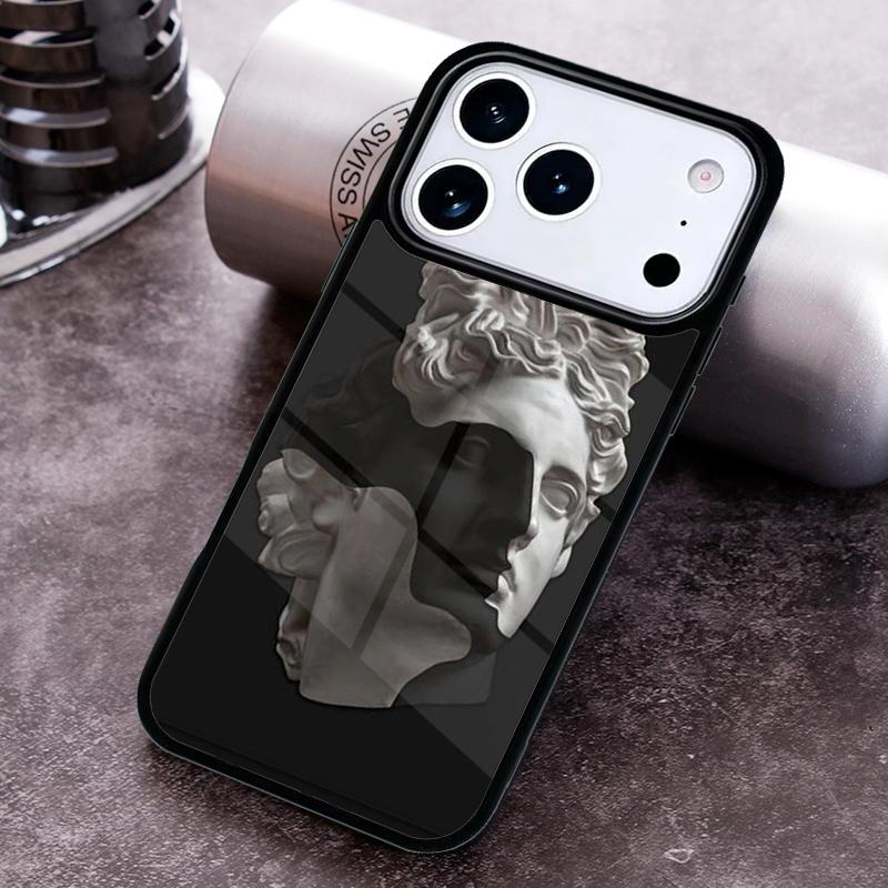 Греческая эстетика Гипсовая статуэтка Чехол для телефона для iPhone 17 16 15 Pro Max Air 14 13 12 11 Plus Ударопрочный чехол