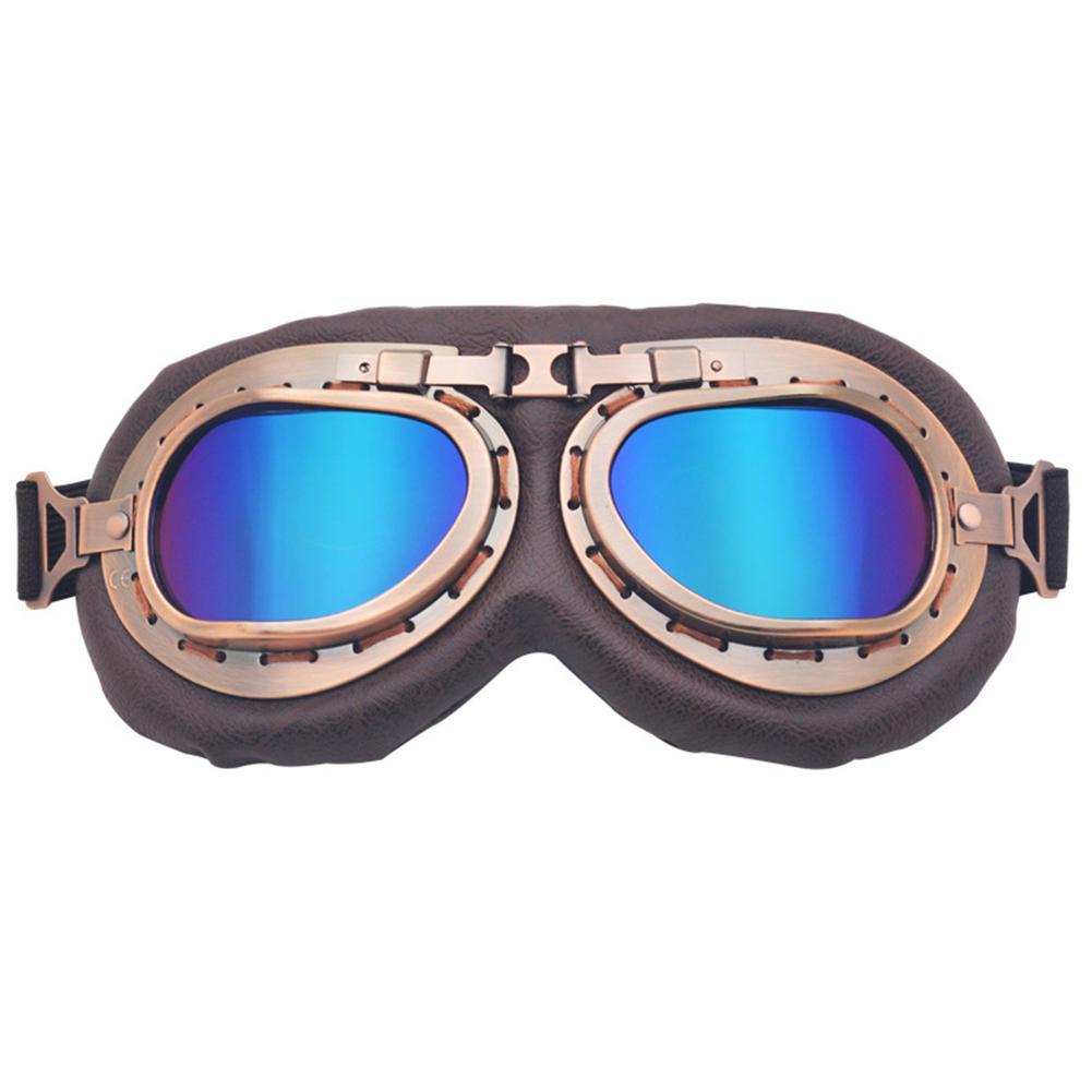 1Pc Retro Motorcycle Goggles Vintage Dustproof Protective Gears for Snowboard Cruiser Scooter Motorcycle Protective Gear Glasses