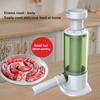 1 Set Sausage Maker Manual Sausage Stuffer Set with 4 Nozzles Easy To Use Sausage Filler for Household