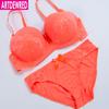 Artdewred Plus Size Bra Set Women Push Up Lace Brassiere Briefs Set Underwear Set Panties D DD E Cup