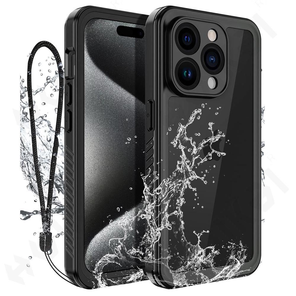 IP68 Shellbox Waterproof Case For iPhone 17 16 15 14 13 12 11 Pro Max XR XS Plus 8 Metal Aluminum Swimming Phone Luxury Cover 5