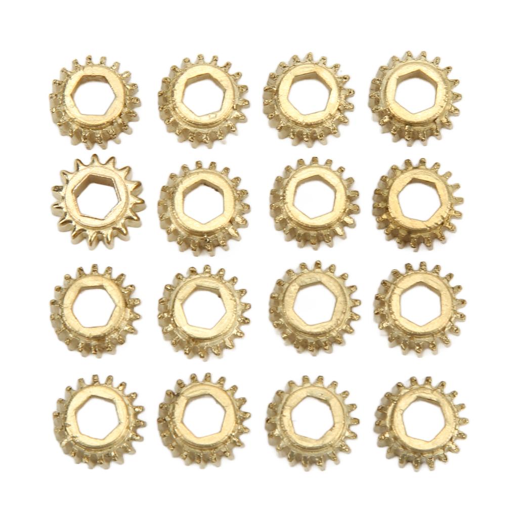 18Pcs Tuning Peg Gear Hex Hole Metal for Classical Guitar String Tuners Ratio 1:18