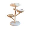Geshenlang Solid Wood Cat Tree with Rattan Nests