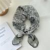 Cotton And Linen Small Square Scarf Silk Scarf Women'S Spring And Autumn New Style Artistic And Versatile Fashionable Temperament Headband Scarf
