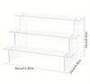 3-5 Tier Acrylic Display Stand Transparent Ladder Display Riser Rack For Cupcake Perfume Jewelry Doll Figures Décor Organizer