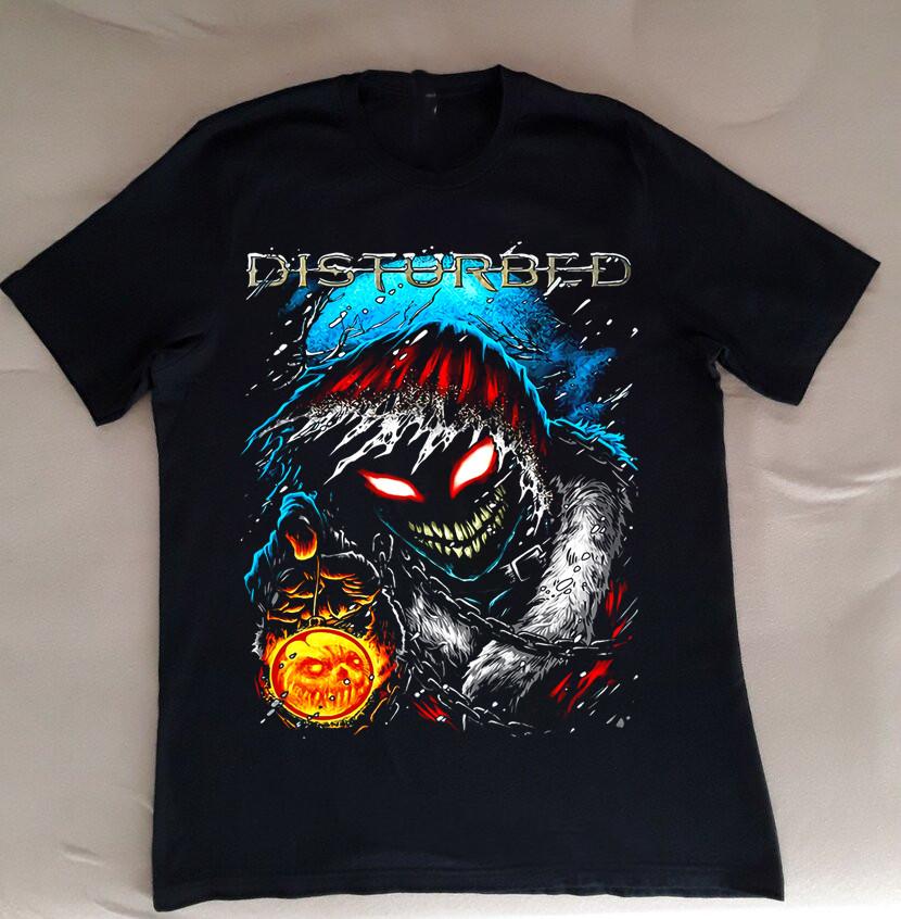 Коллекция Disturbed Группа Короткий Рукав Черный Мужчины Женщины S-4XL Футболка BE1295