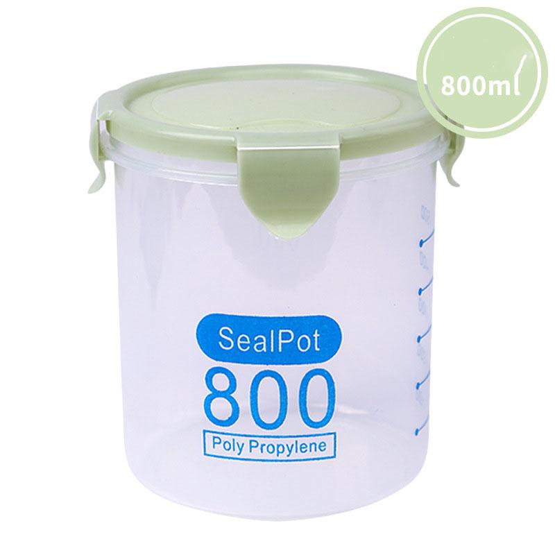 Бытовая прозрачная пластиковая герметичная банка для пищевых продуктов, кухонный ящик для хранения, резервуар для хранения