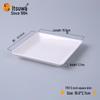 Wuhe White Melamine Square Plate