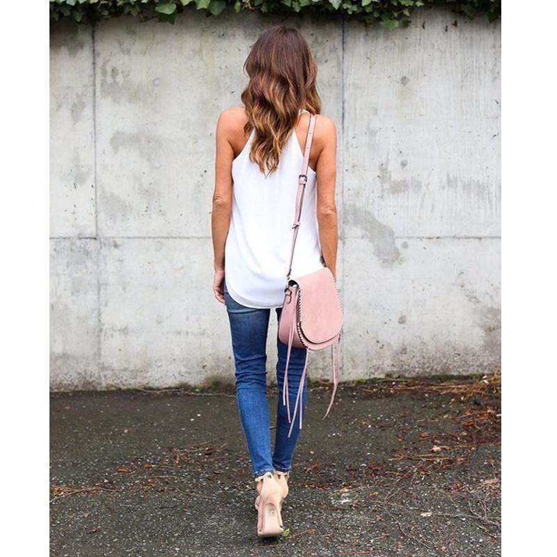 Size Summer Plus Women Blouse V Neck Sleeveless Sexy Tops Casual Shirt Blouse