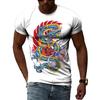 Summer Fashion Chinese Dragon Men T-shirts 3D Trend Casual Personality Cool Style Printing Tees Hip Hop O-neck Short Sleeve Tops