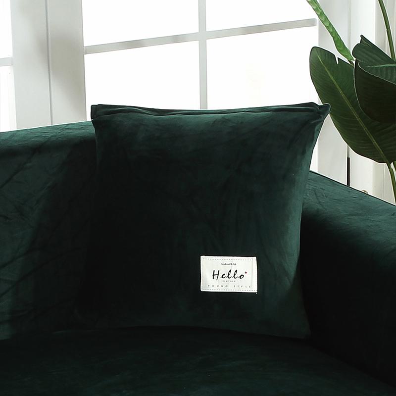 Бархатная наволочка для подушки Теплая наволочка Диванная декоративная подушка Домашняя гостиная Диван Кушетка Декор Подушка Чехол 45X45 см