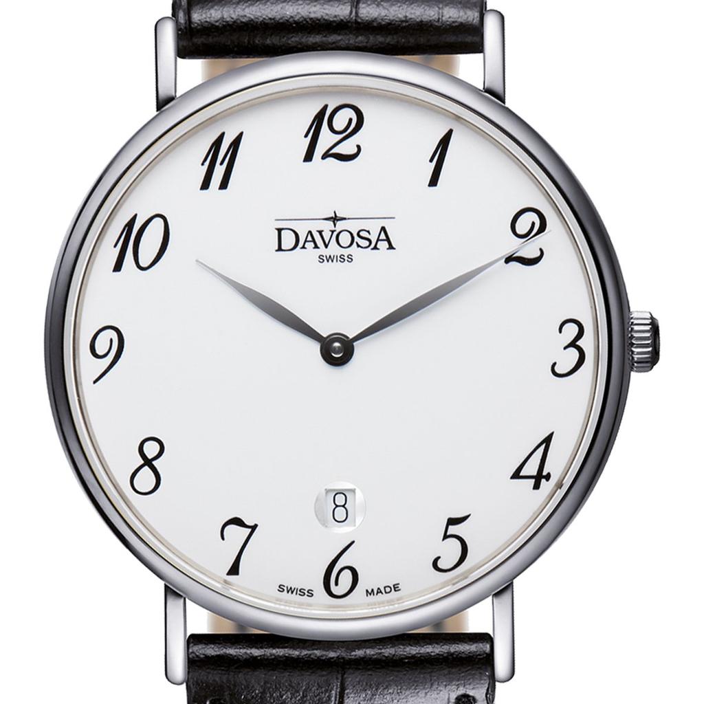 Часы 2 Hand Date Pianos II Swiss Made Black [Davosa] 162.485.26 Мужские