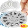 5/60 шт. одноразовые сетчатые наклейки для сливного отверстия в полу, ловушка для волос, заглушка для сливного отверстия в ванной комнате, противоблокирующий фильтр для раковины