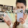 Корея Конфеты Прозрачный Матовый Магнитный Для Magsafe Чехол Для iPhone 15 Plus 16 17 Pro Max Беспроводная Зарядка Ударопрочный Мягкий Чехол