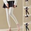 1 Pair Women Winter Stockings Knitted Legs Protection Warm Cold-proof Toeless Elastic Anti-slip Warm Soft Slim Fit Leg Warmers Thigh Socks Foot Covers