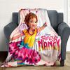 1 шт., Плед Disney Fancy Nancy, Для гостиной, Путешествий, Кемпинга, Автомобиля