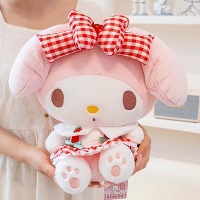 Оригинальная плюшевая игрушка My Melody, милые высококачественные розовые плюшевые игрушки My Melody, милая плюшевая аниме-кукла в японском стиле, рождественские подарки для девочки