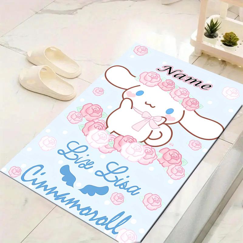 Custom 1Pc Cinnamoroll'S Starry Night Rug Office Carpet Indoor Outdoor Entrance Doormat Nonslip Soft And Comfortable Living Room D2915295