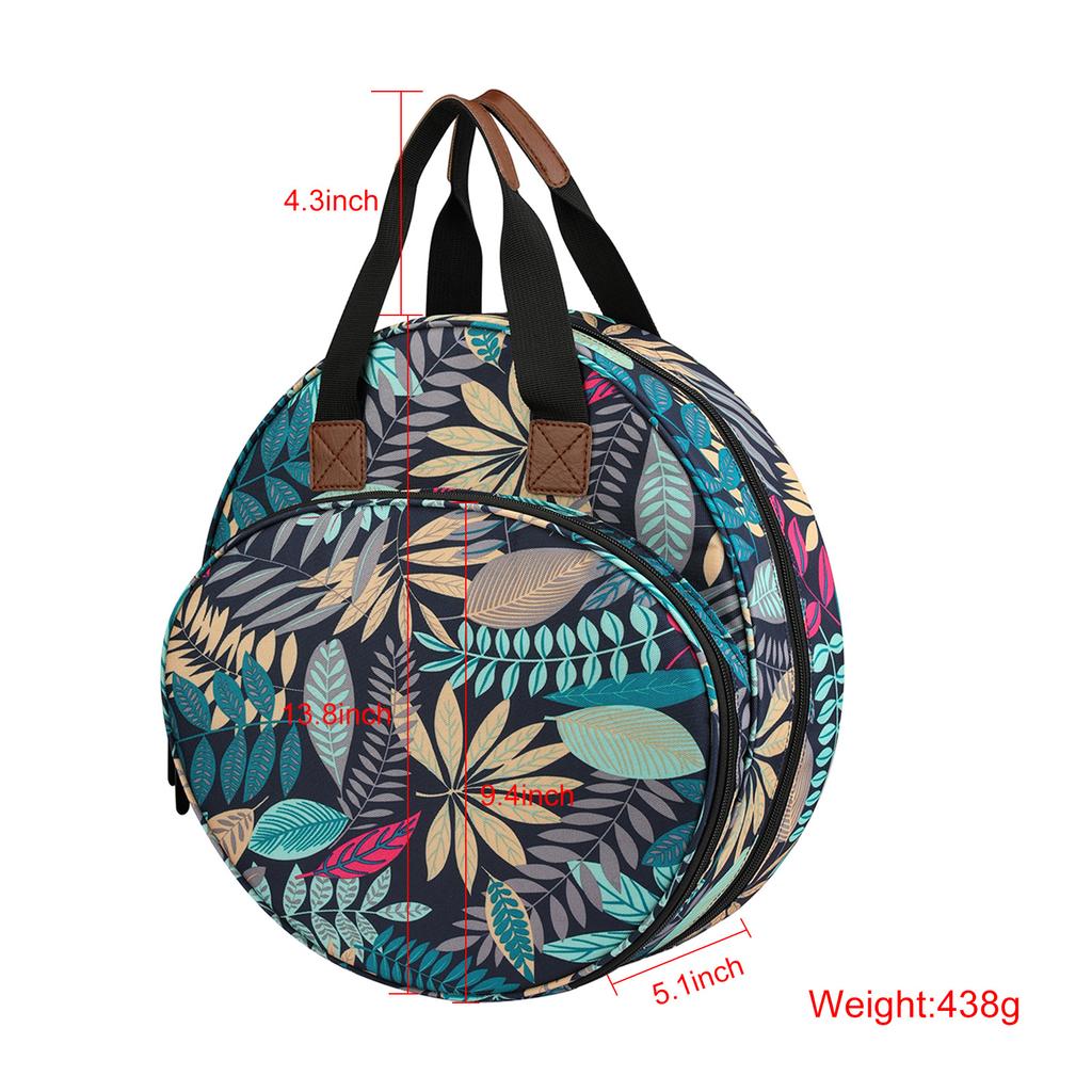 Portable Embroidery Storage Bag Fashionable Embroidery Project Kits Carrying Bag with Handle