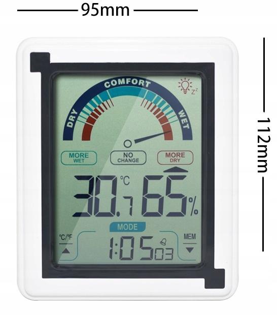 Room Thermometer Weather Station Hygrometer Digital Moisture Meter 5 in 1