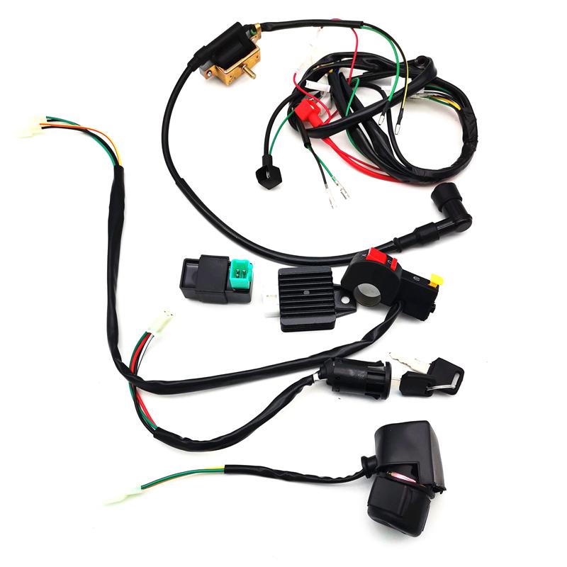 50cc-125cc CDI Wire Harness Stator Assembly Wiring Chinese ATV Electric Quad Kit