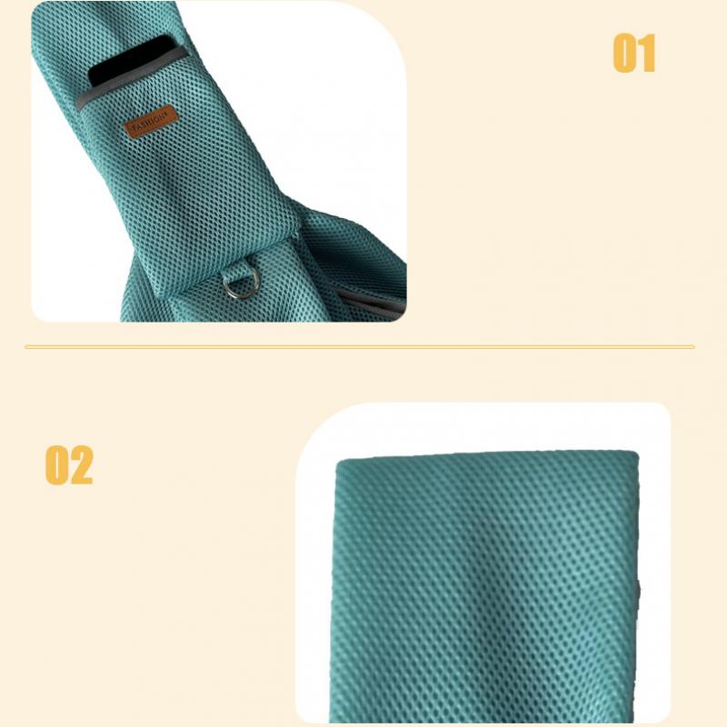 Mesh Polyester Breathable Dog Bag Pet Crossbody Shoulder Bag Outdoor Travel Portable Cat Puppy Sling Bag Tote Carrying Supplies