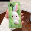 Чехол для телефона Realme C21 C21Y C25Y RMX3201 RMX3261 RMX3263 RMX3265 RMX3268 Прозрачный Роскошный Милый Любовь Кролик Забавный Мягкий Чехол