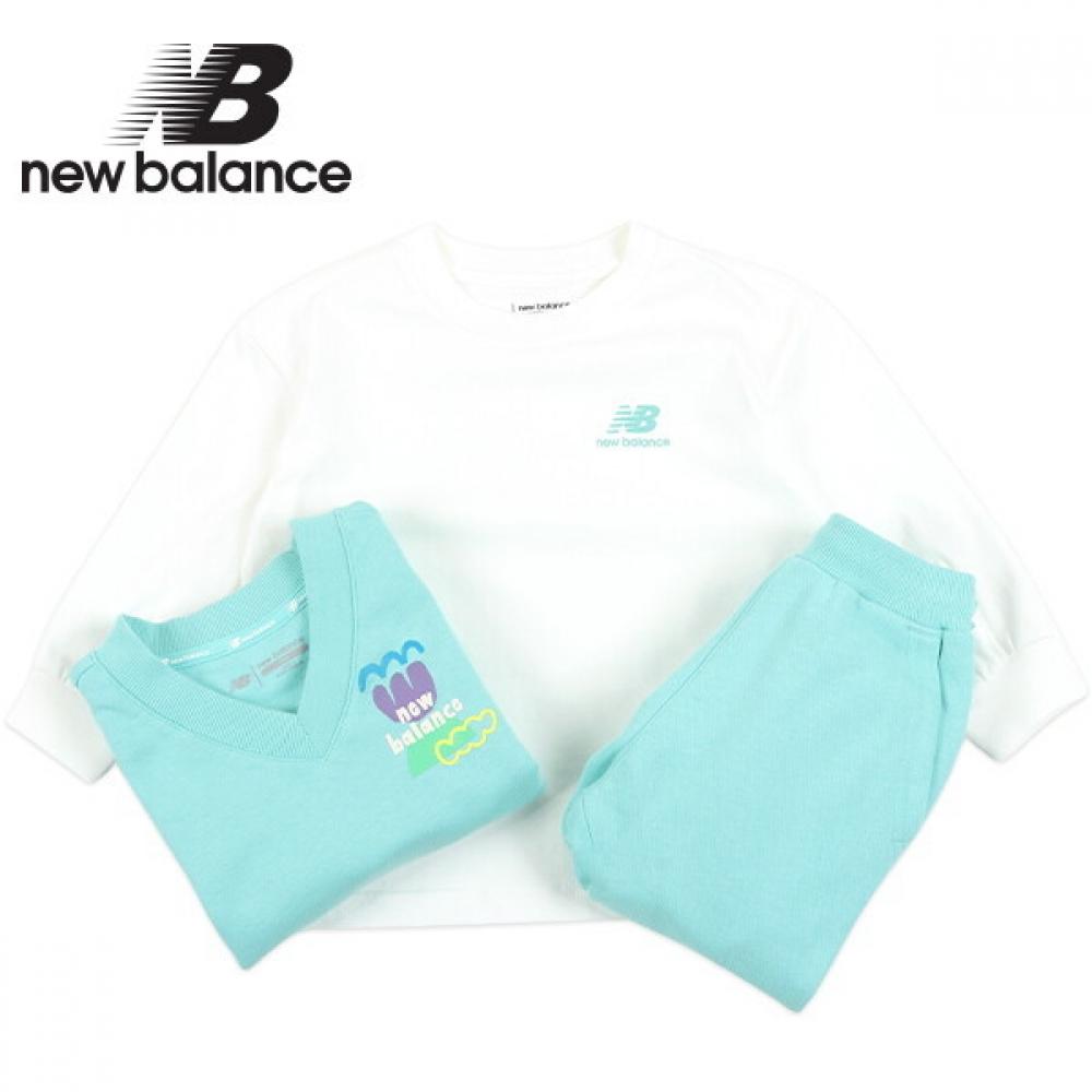 New Balance Детский комплект-тройка жилет мятный