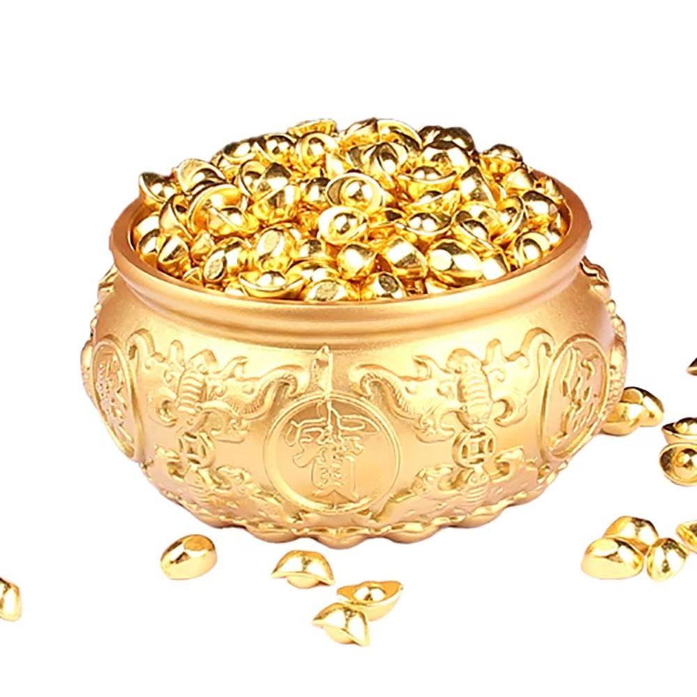 1Pcs Attract Wealth Brass Cornucopia Fortunate Desktop Small Ornament Treasure Bowls Home Decor