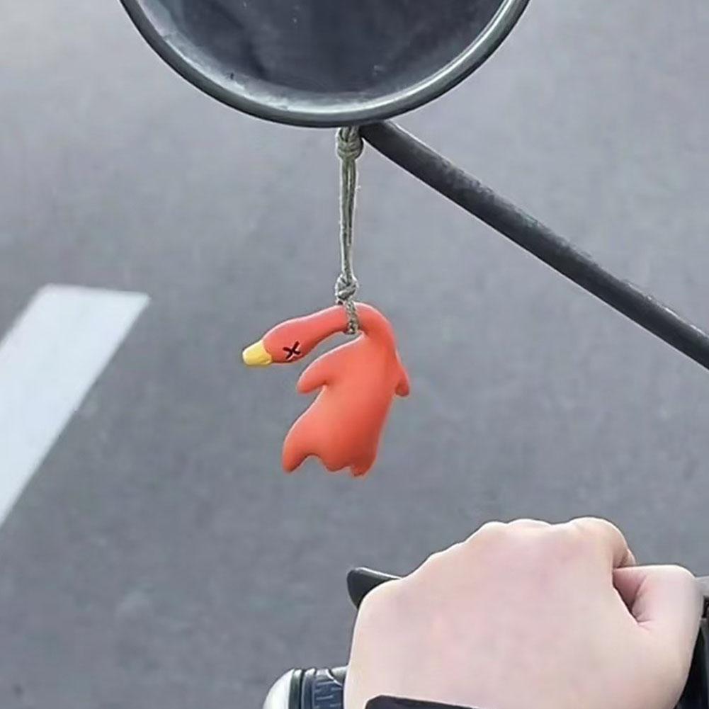 Изменение цвета Утка Автомобильный Орнамент Жареная Утка Подвеска Качели Утка Авто Украшение Утка Зеркало Заднего Вида Аксессуары Для Автомобильного Зеркала