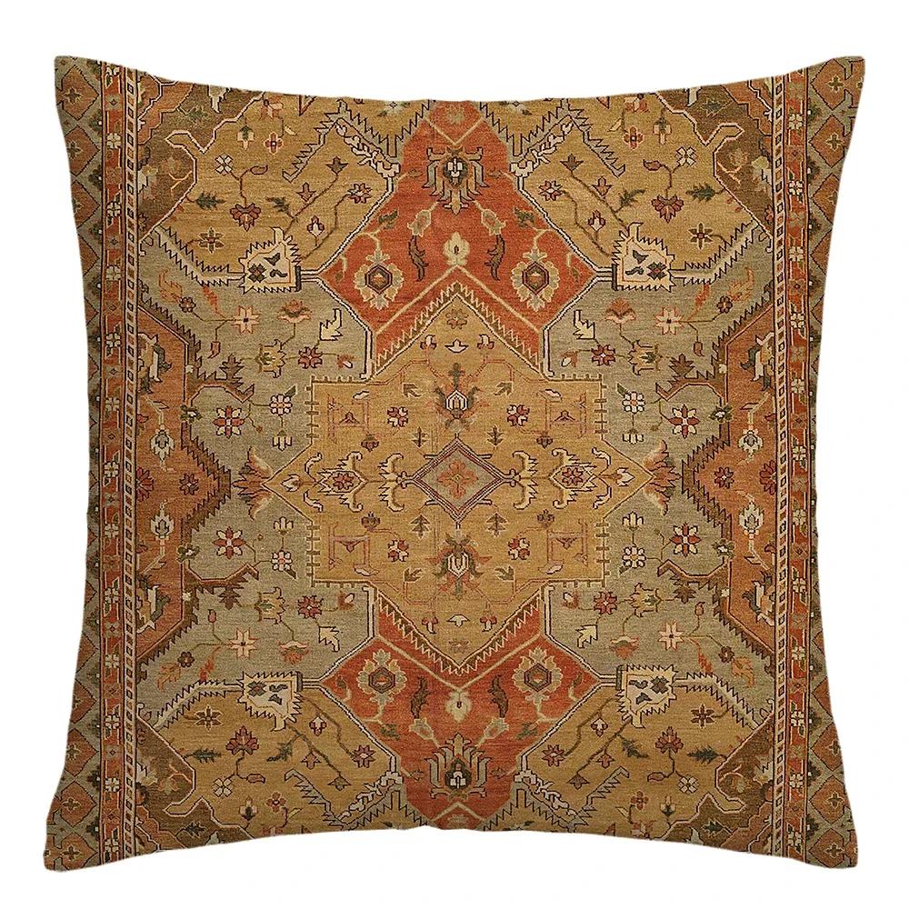 Moroccan Ethnic Cushion Cover, Short Plush Pillowcase 40x40 45x45 50x50 60x60, Sofa Decorative Cushion Cover, Home Decoration
