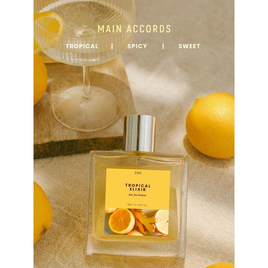 EM5 Тропический Эликсир Парфюм для Женщин | Тропический, Сладкий, Пряный Аромат | Стойкий Запах | Премиальный Подарок для Нее